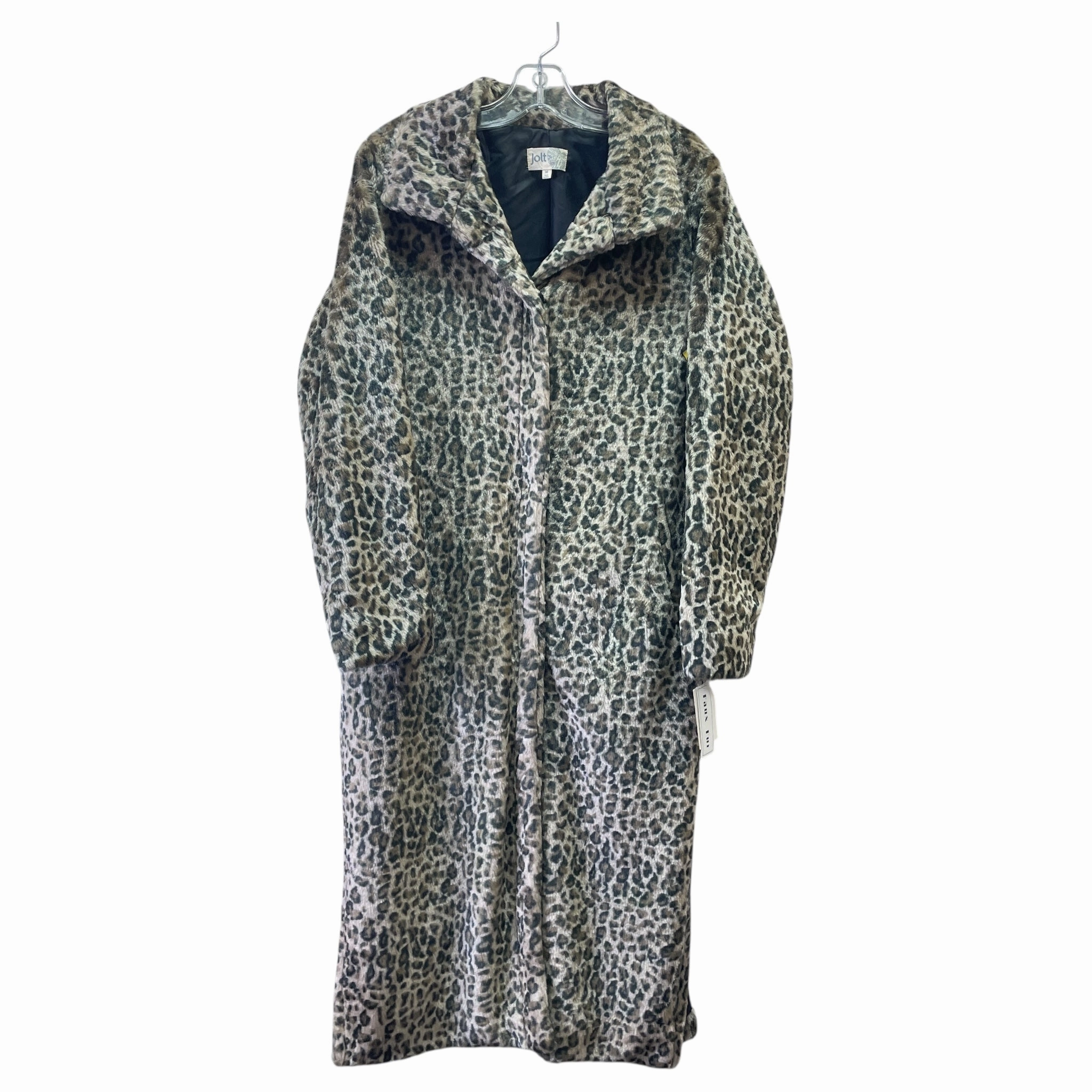 Coat Faux Fur & Sherpa By Jolt In Animal Print, Size:M Formal Use