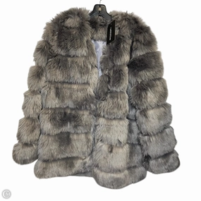 Coat Faux Fur & Sherpa By Pretty Little Thing In Purple, Size: S Tech Use Crisp Look