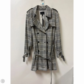 AdjustableHem Low Profile Fastening Coat Other By Banana Republic In Plaid Pattern, Size: Xl
