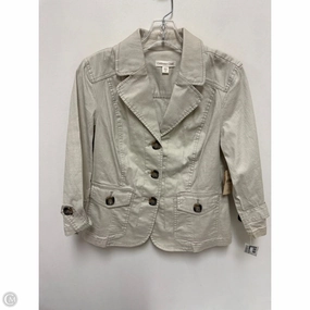 Light Reflective Zippers Roll Up Storage Design Coat Other By Coldwater Creek In Cream, Size: L