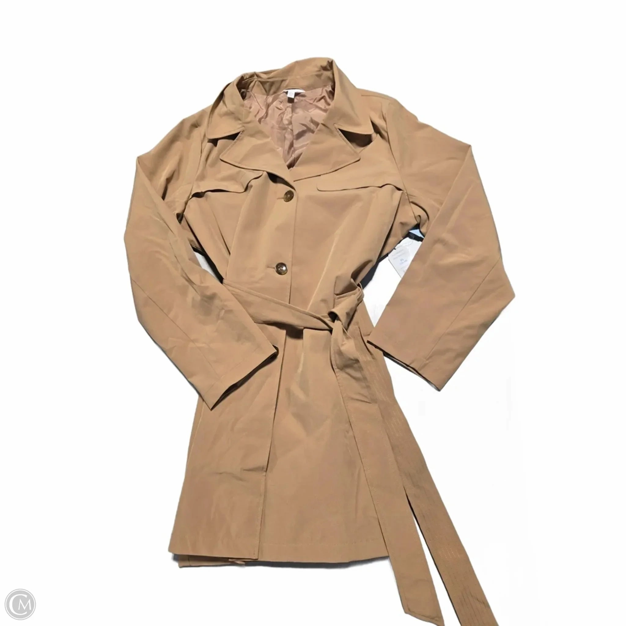 Non Irritating Seams Coat Other By Time And Tru In Beige, Size: Xl