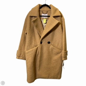Coat Peacoat By Bcbgeneration In Beige, Size: L Zip Pockets