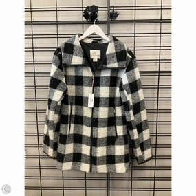 Coat Peacoat By Clothes Mentor In Black & White, Size: Xs Durable Coating Stand Collar