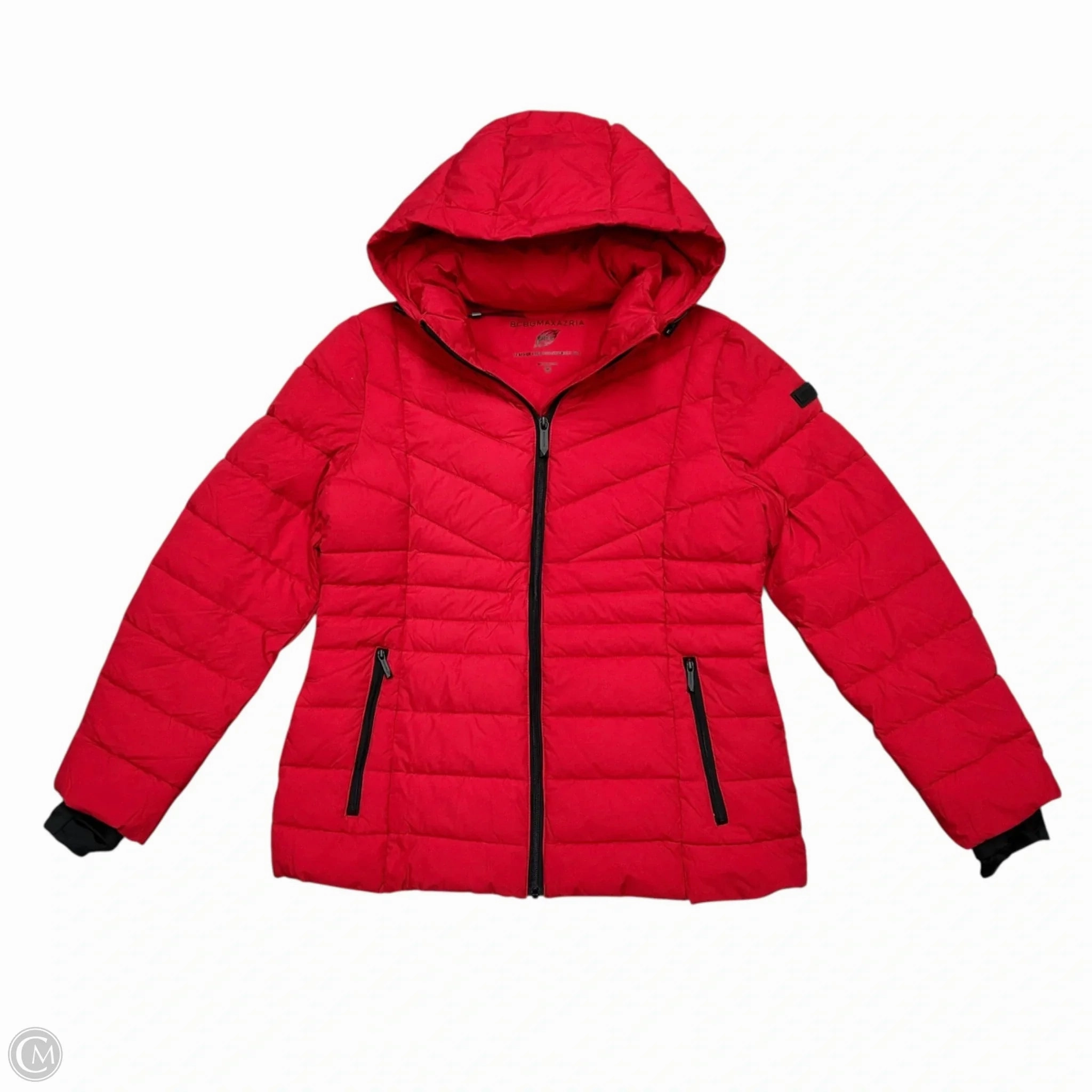 Coat Puffer & Quilted By Bcbgmaxazria In Red, Size: M Moisture Managing Liner Lightweight Packability