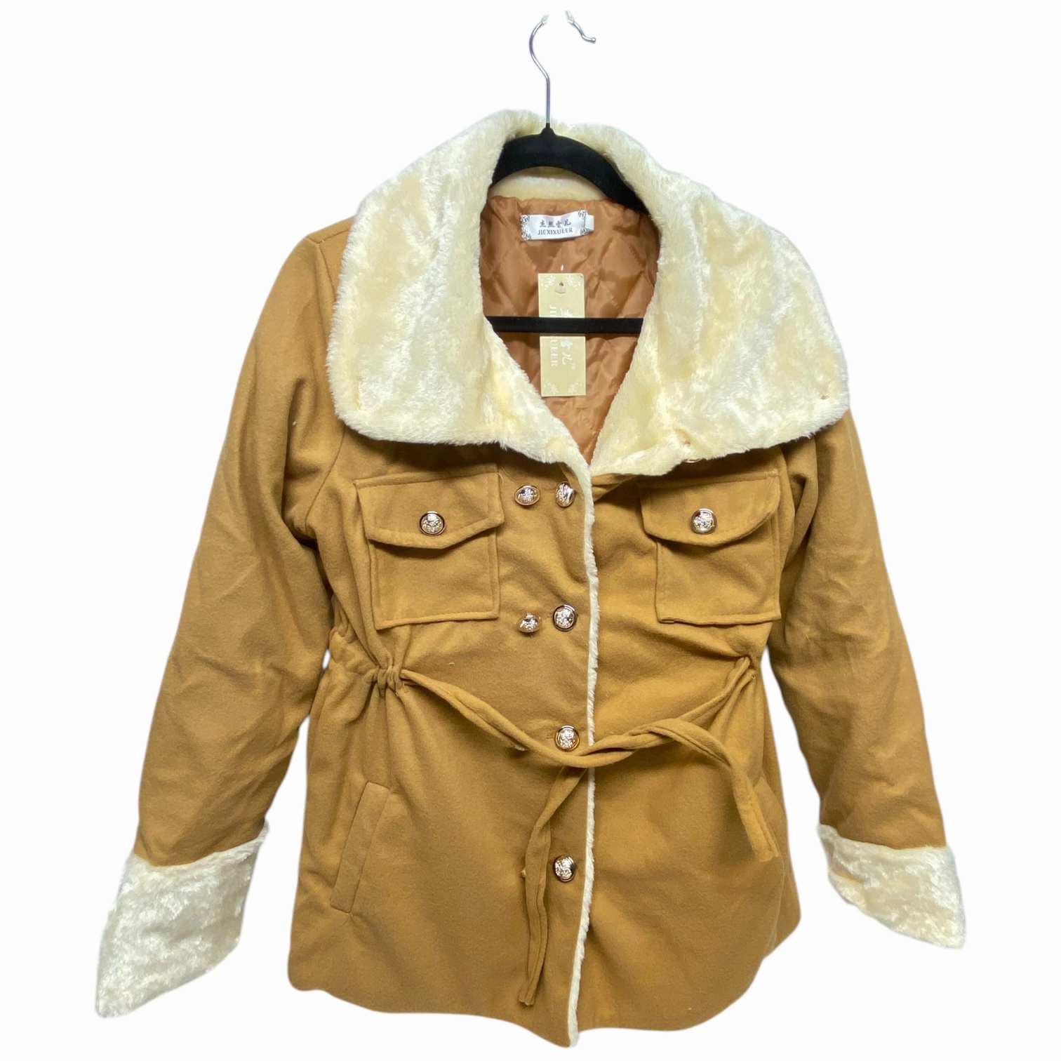 Fleece Lined Coat Puffer & Quilted By jiexixueer  Size: Xs