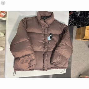 Coat Puffer & Quilted By Karen Kane In Brown, Size: Xl Tear Resistant Panels