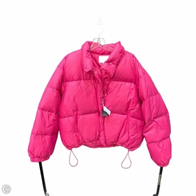 Coat Puffer & Quilted By Karen Kane In Pink, Size: Xl Sporty Fit Collapsible Packable Style