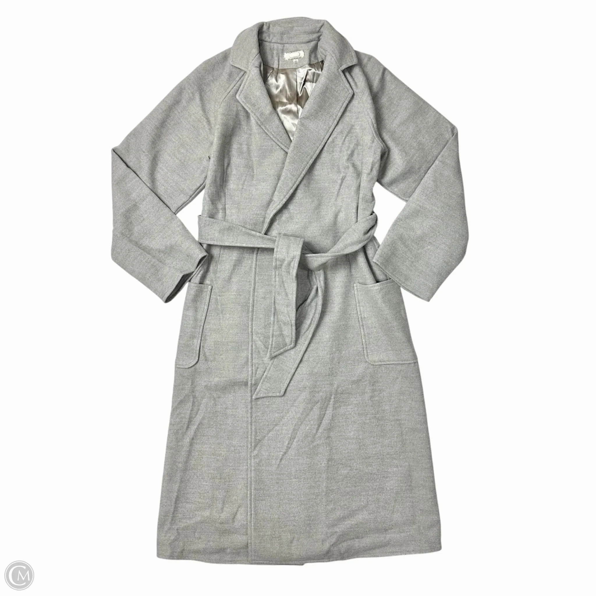 Coat Trench Coat By Rose Velvet, In Grey, Size: S Weather Adaptive Ventilation Everyday Active Style