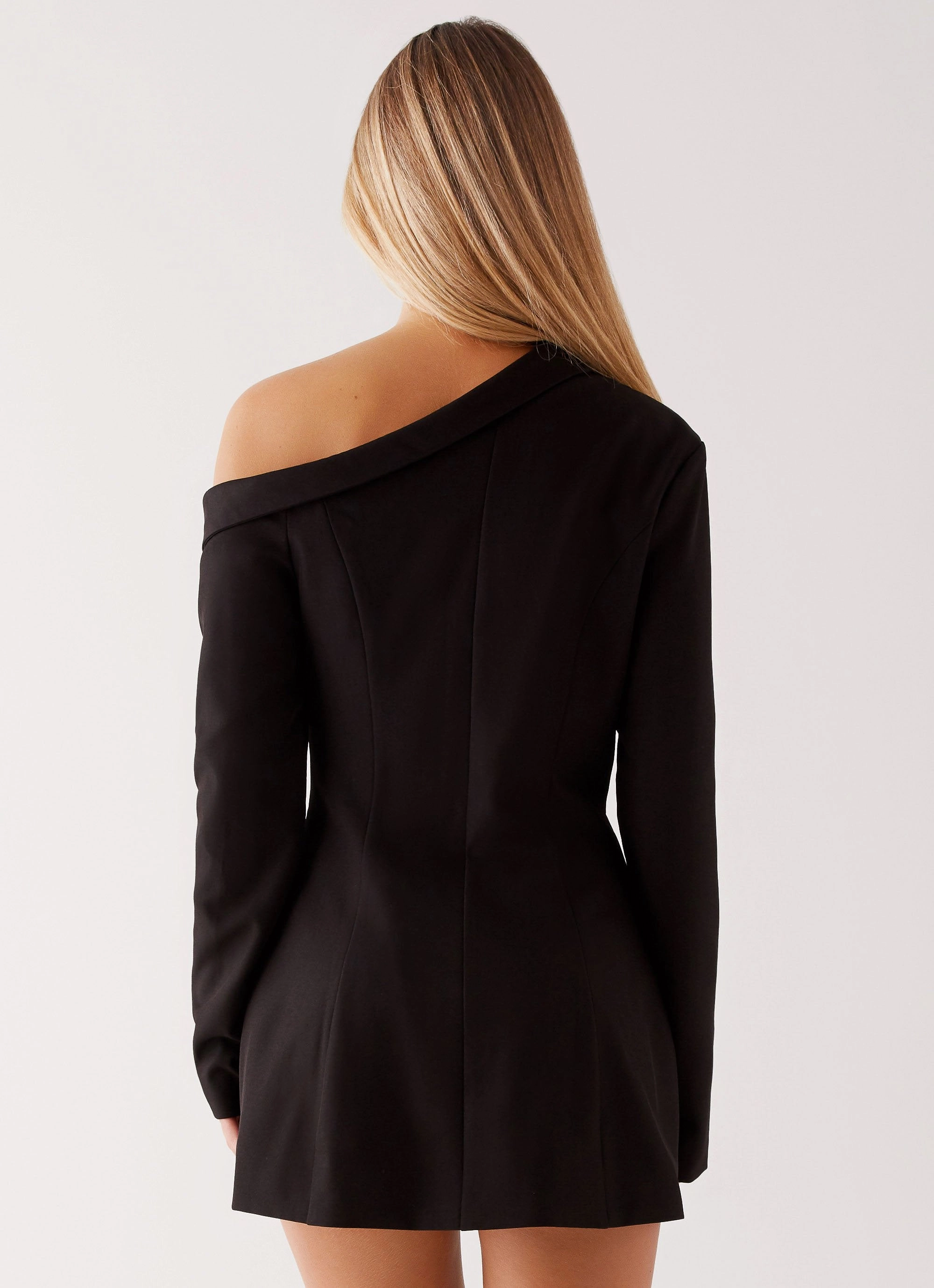 Cody Mini Dress - Black Gathered Skirt