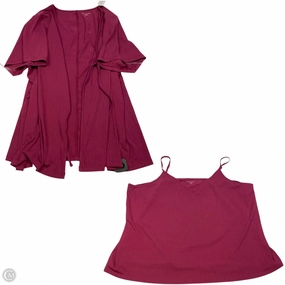 Comfy Fit Wear sale season Top 2pc Short Sleeve By Lane Bryant In Red, Size: 4x