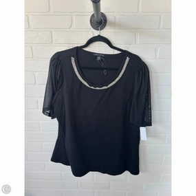Top Short Sleeve By Clothes Mentor In Black, Size: 2x Chill Comfort sporty and comfortable