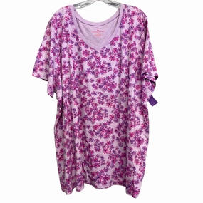 Top Ss Basic By Woman Within In Purple, Size:4X Comfortable And Versatile