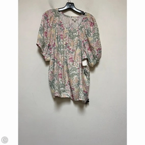 Top Short Sleeve By Wonderly In Floral Print, Size: 2x Effortless Fashion Weekend Wardrobe