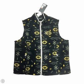 Vest Faux Fur & Sherpa By Harley Davidson In Black & Yellow, Size: 2x Non Restrictive Movement