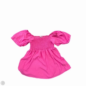 Light and Comfortable sequined details Top Short Sleeve By Clothes Mentor In Pink, Size: 2x