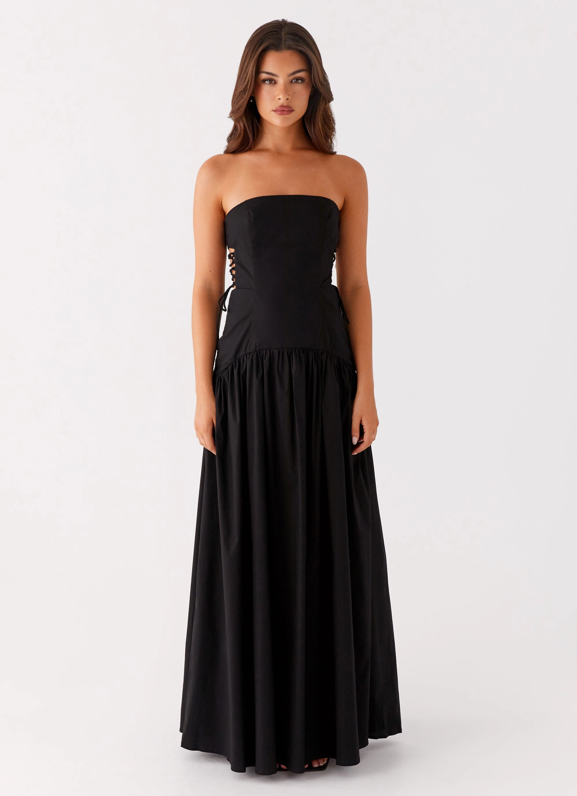 Conagh Maxi Dress - Black Form Fitting