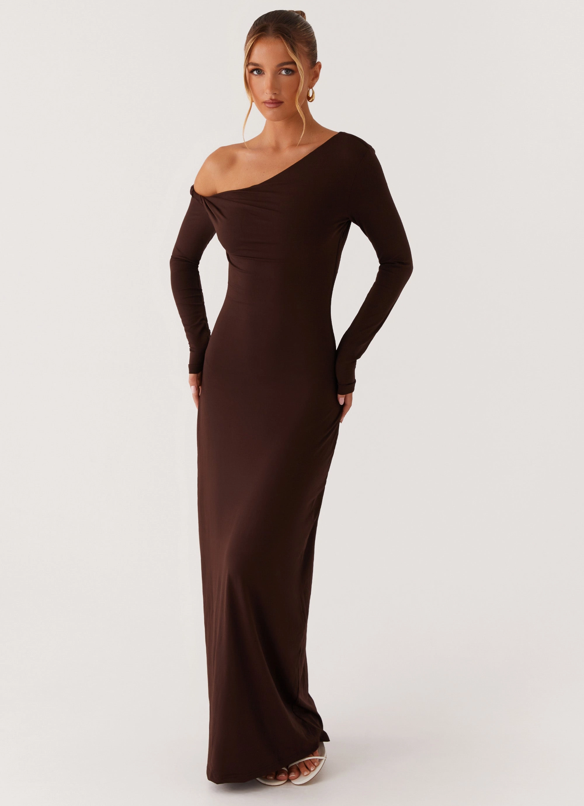 Soft Outfit Flawless Construction Jordana Twist Maxi Dress - Brown