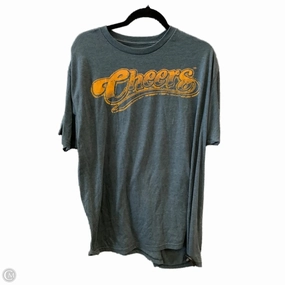 Chill Mode Trendy Fashion Top Short Sleeve By Cme In Blue, Size: 2x