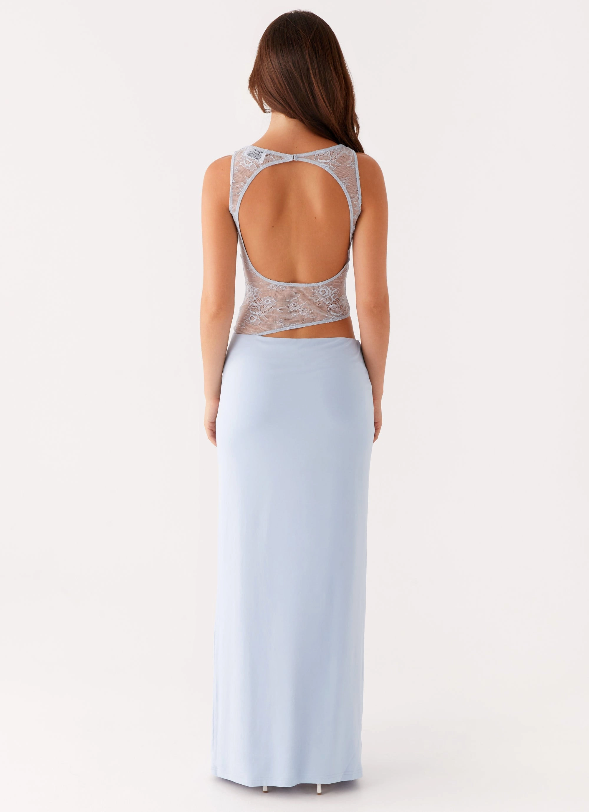 Romantic Bloom Prophecy Maxi Dress - Blue