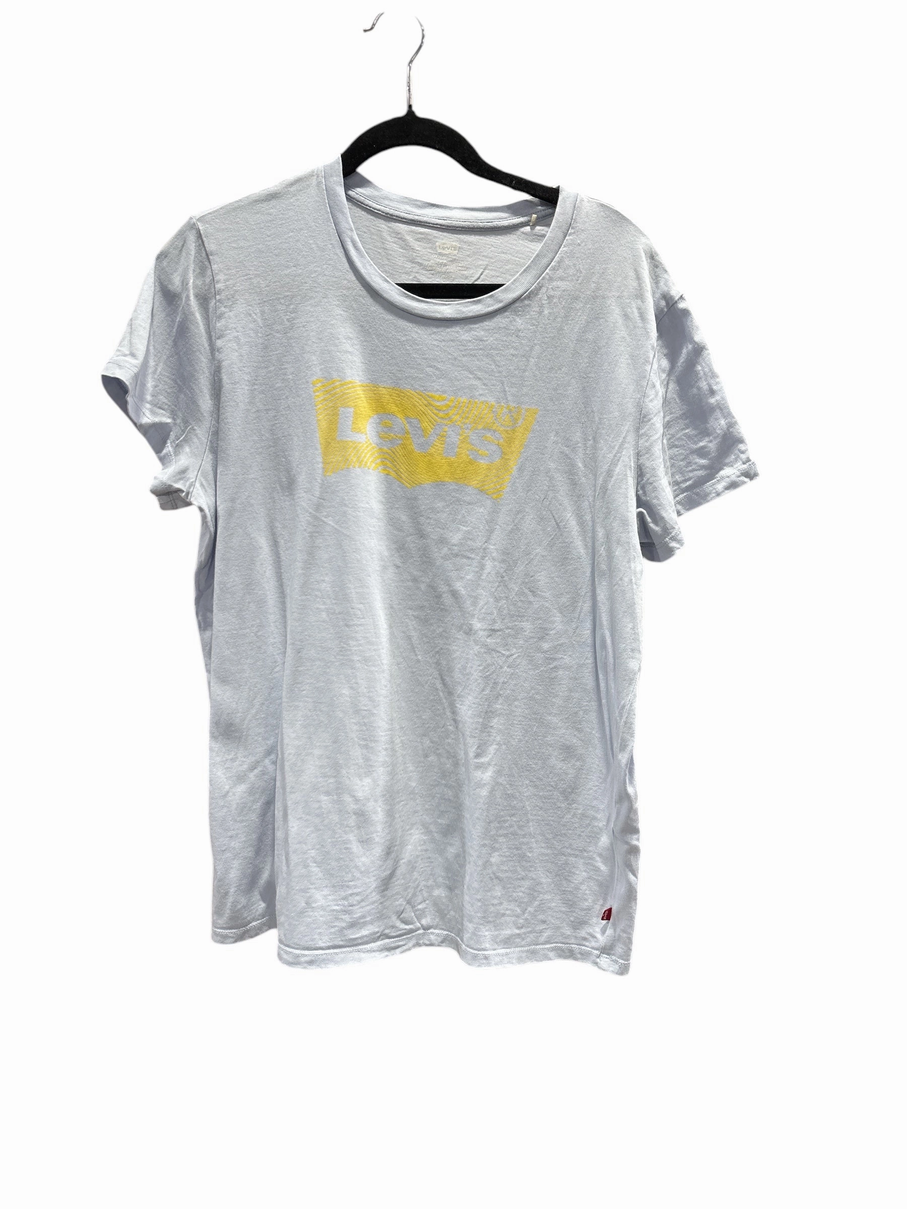 Affordable accessibility Sleek And Stylish Top Short Sleeve By Levis In Blue, Size: Xl