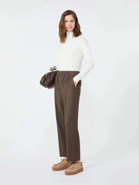 Weekend Max Mara Hately Trousers in Chocolate Quick Wash All Season Wear