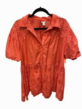 Top Short Sleeve By Cato  Size: 2x Evergreen