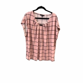 Essential Layer Top Short Sleeve By Adrienne Vittadini In Pink, Size: 2x