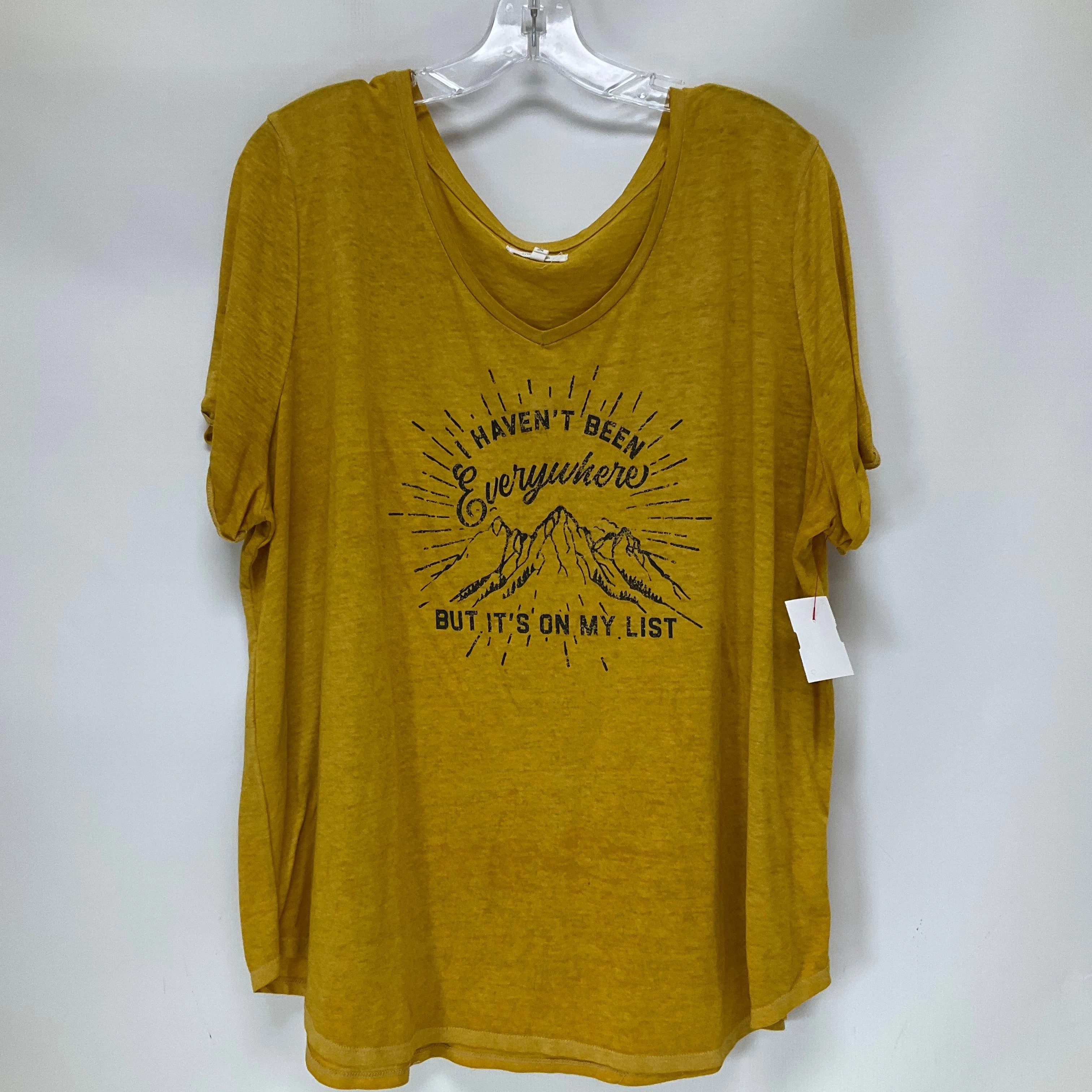 Soft touch finish Soft and Lightweight Top Short Sleeve By Maurices  Size: 2x