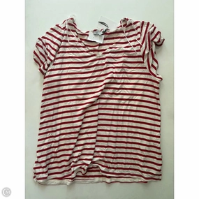 Stretchable Top Short Sleeve By Green Envelope In Striped Pattern, Size: 1x