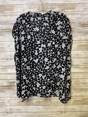 Top Ss By Nine West In Black & Purple, Size:3X Street Smart Look