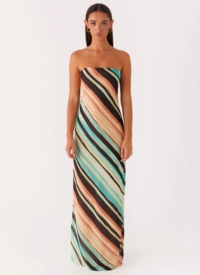 Como Maxi Dress - Stripe Breathable