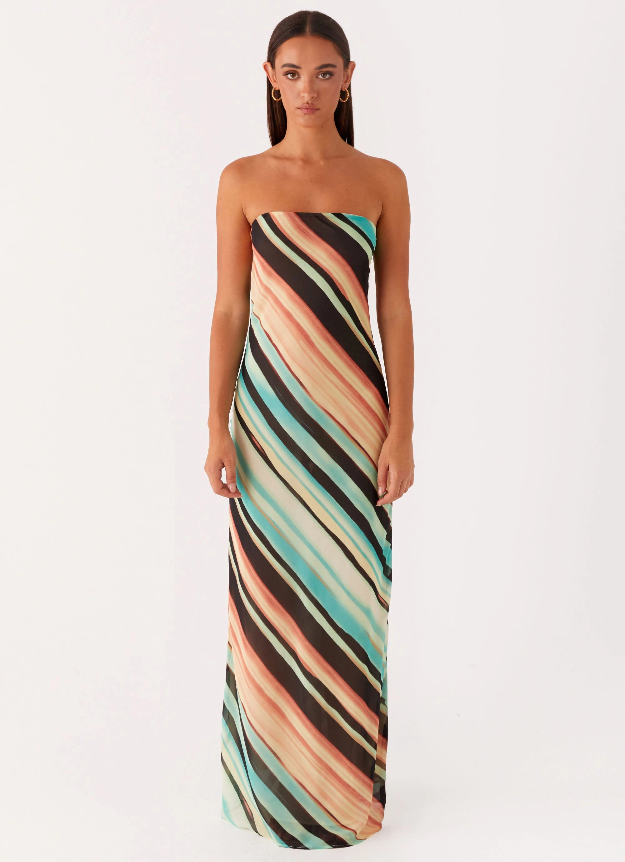 Como Maxi Dress - Stripe Breathable