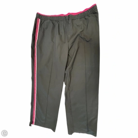 All Day Wear Comfort Athletic Pants By Made For Life In Black & Pink, Size: 3x