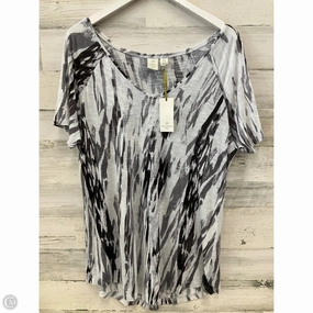 Top Short Sleeve By St Tropez In White, Size: 1x hiking clothes