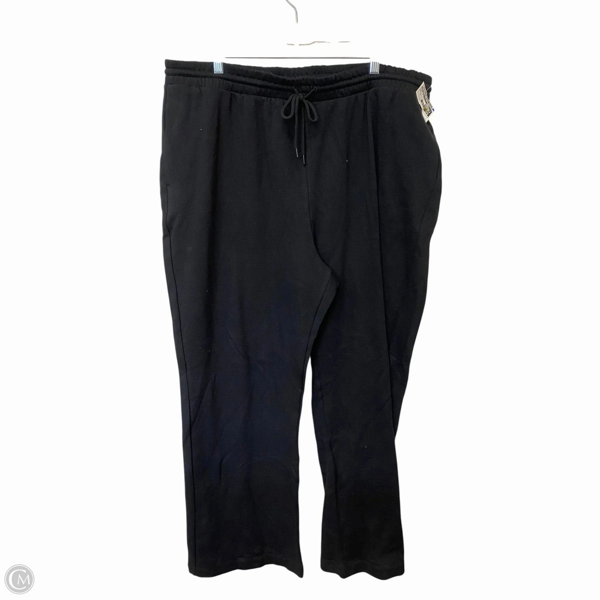 Anti Pilling Textile Contrast Trim Athletic Pants By Old Navy In Black, Size: 2x