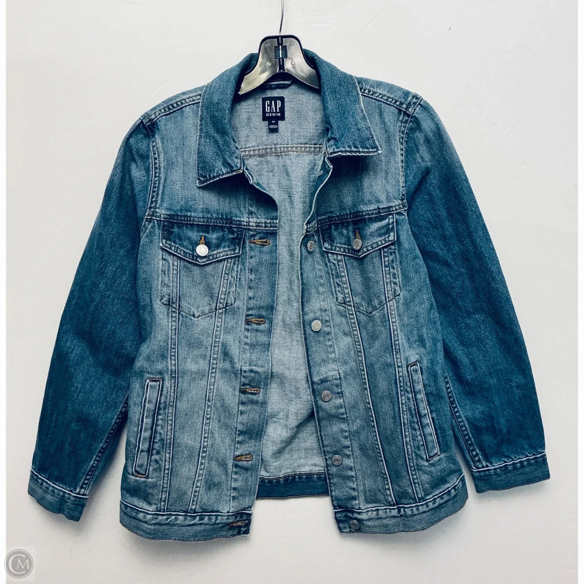 Jacket Denim By Gap In Blue Denim, Size: Xs Slip Resistant Grip