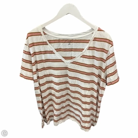 Casual Flex Wear Top Short Sleeve By Ana In Pink & Tan, Size: 3x
