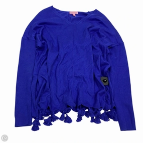 Street Ready Drop Shoulder Cut Sweater Designer By Lilly Pulitzer In Blue, Size: S