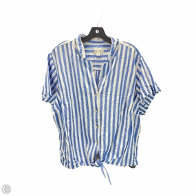 Top Short Sleeve By Ava & Viv In Striped Pattern, Size: 2x Performance Fit Wear