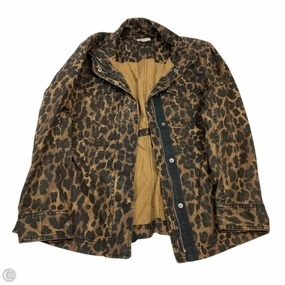 Jacket Utility By Style And Company In Animal Print, Size: M Classic Fit Cut Fade Resistant Dye