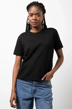 Quick Dry Performance Crew Neck Short Sleeve Regular Fit T-Shirt Black