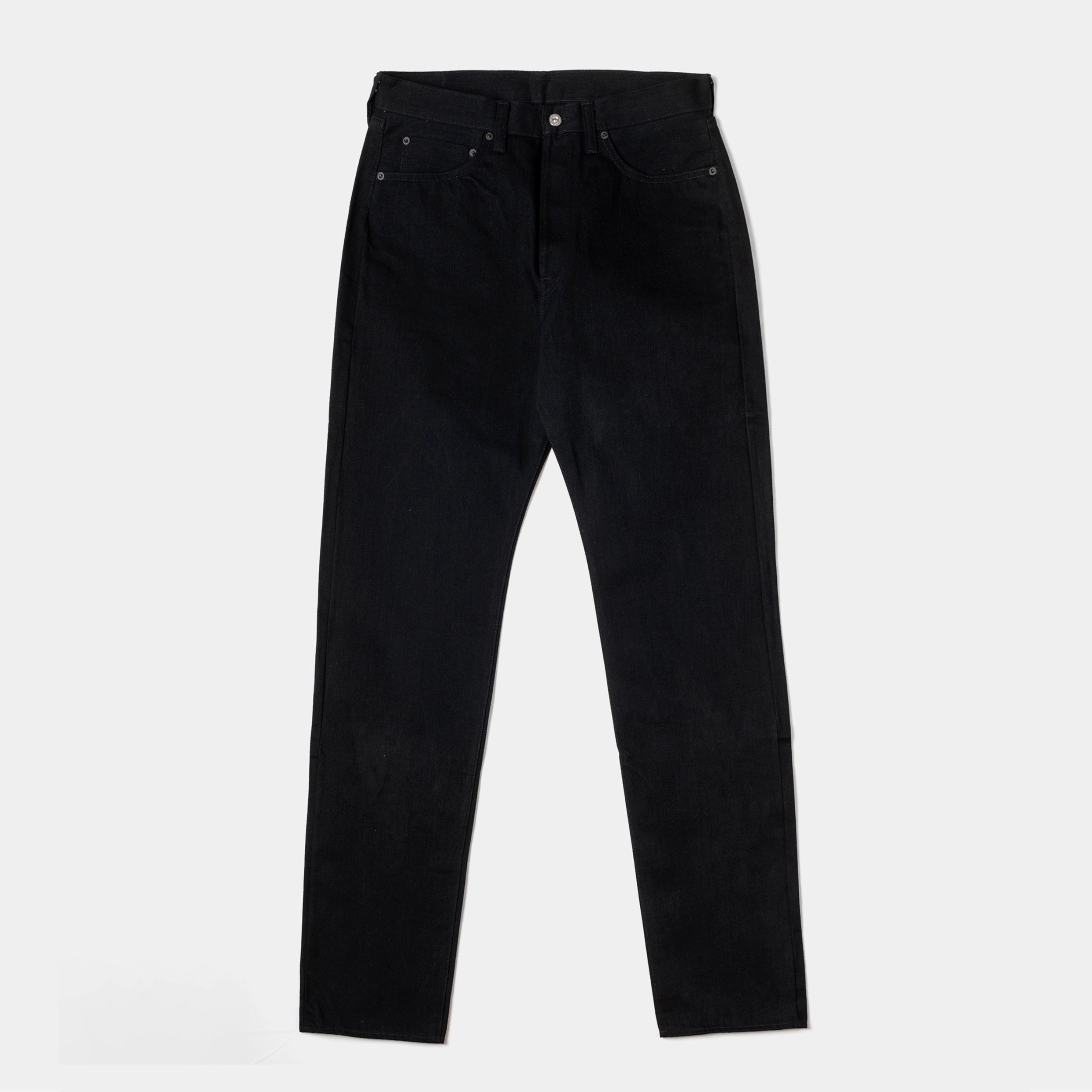 Plain style Chic Appearance Denim 933 Black