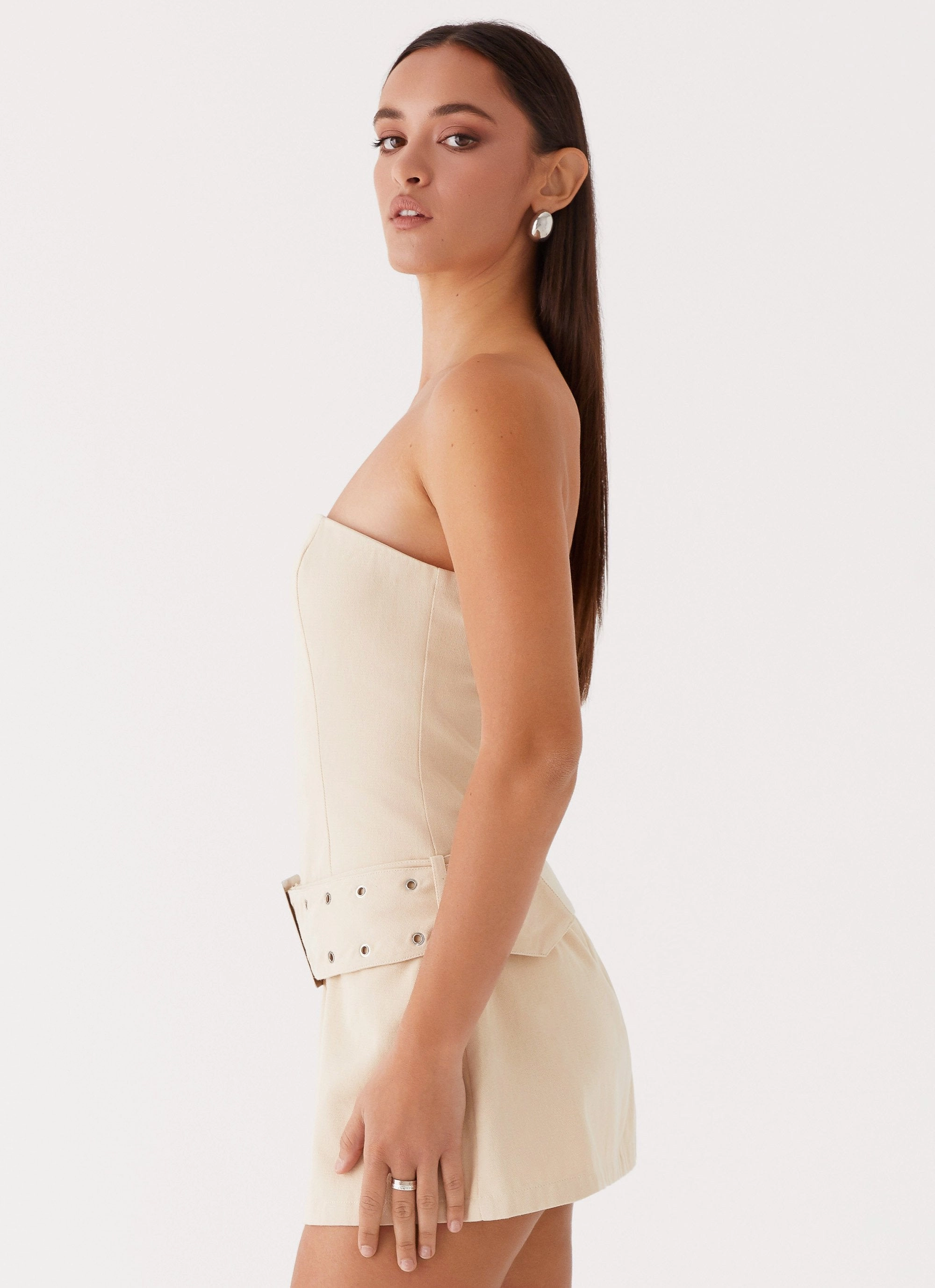 Daily Chic All For You Strapless Mini Dress - Ivory