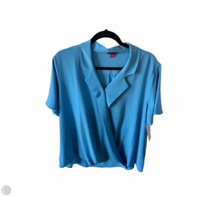 Top Short Sleeve By Vince Camuto In Blue, Size: 2x EasyCare Fabric Fun and Playful