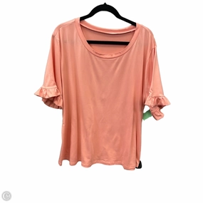 Outdoor Adventure Top Short Sleeve By Clothes Mentor In Pink, Size: 3x