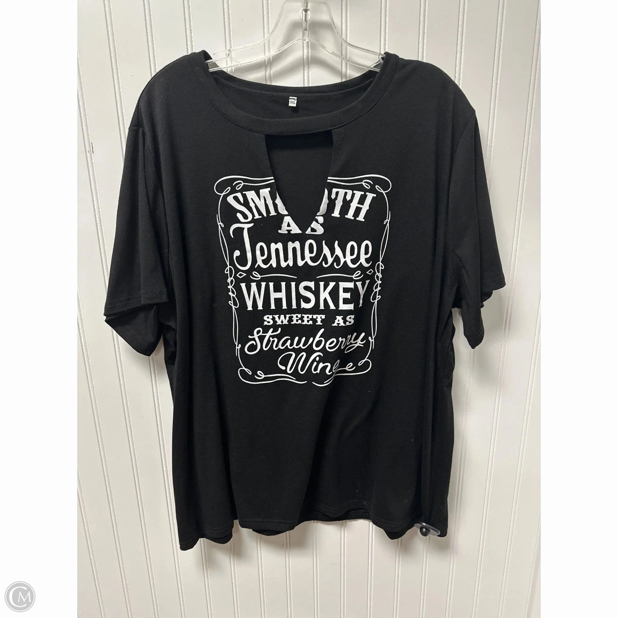 Top Short Sleeve By Clothes Mentor In Black, Size: 3x Lightweight Feel Breathable mesh lining