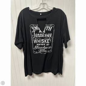 Top Short Sleeve By Clothes Mentor In Black, Size: 3x Lightweight Feel Breathable mesh lining