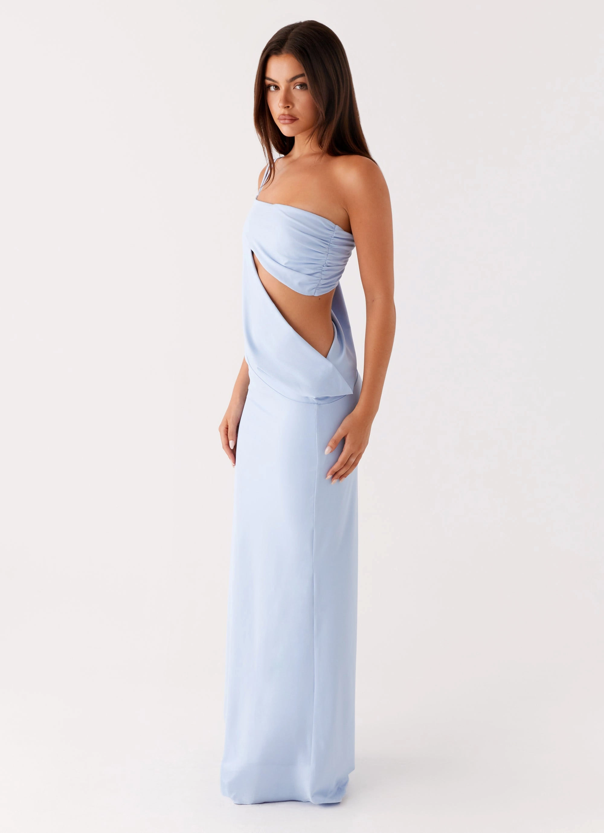 Stud-Detail Everyday Comfort Wear Dani Maxi Dress - Blue