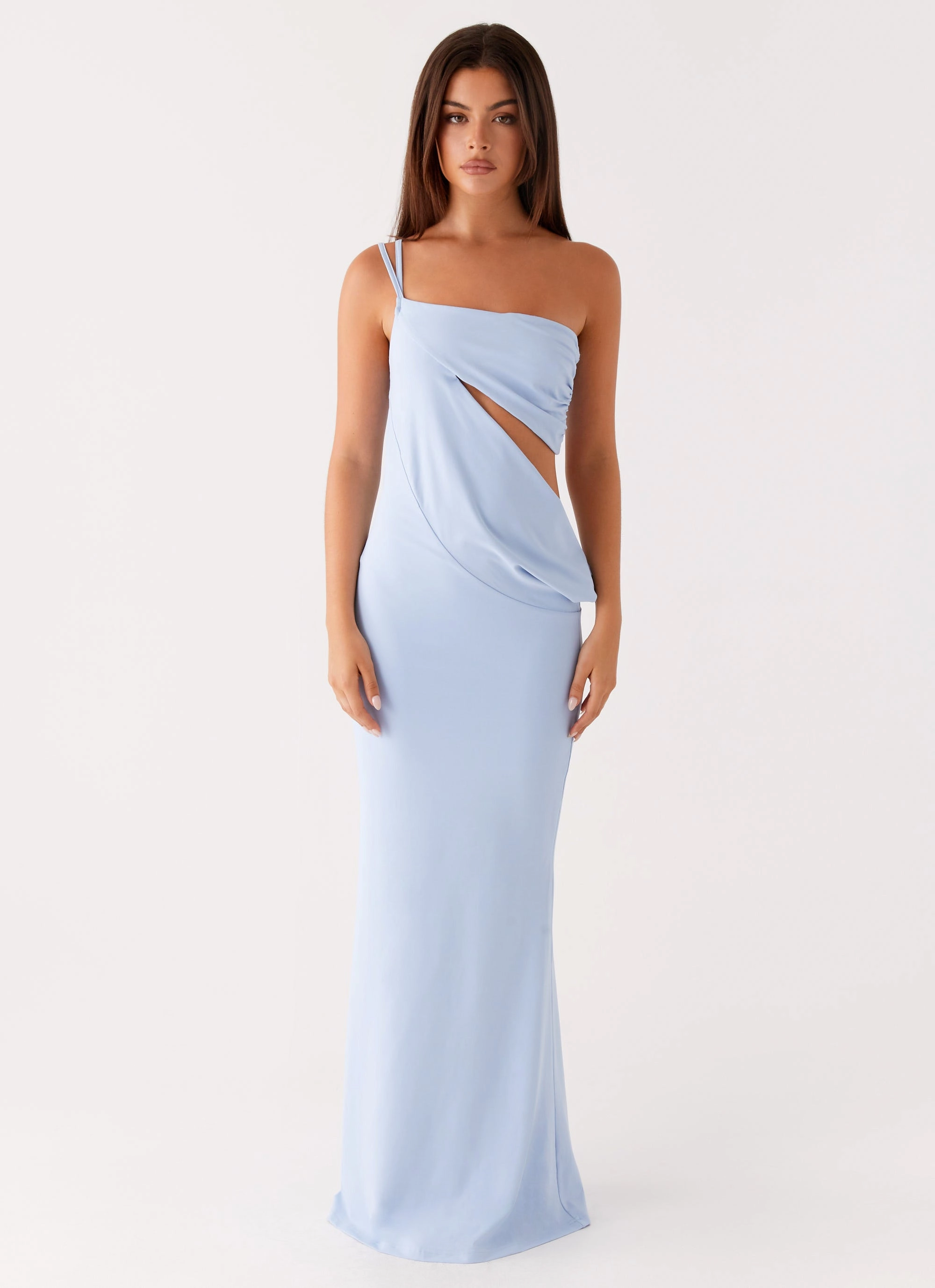 Dani Maxi Dress - Blue Clean Outline All Occasion