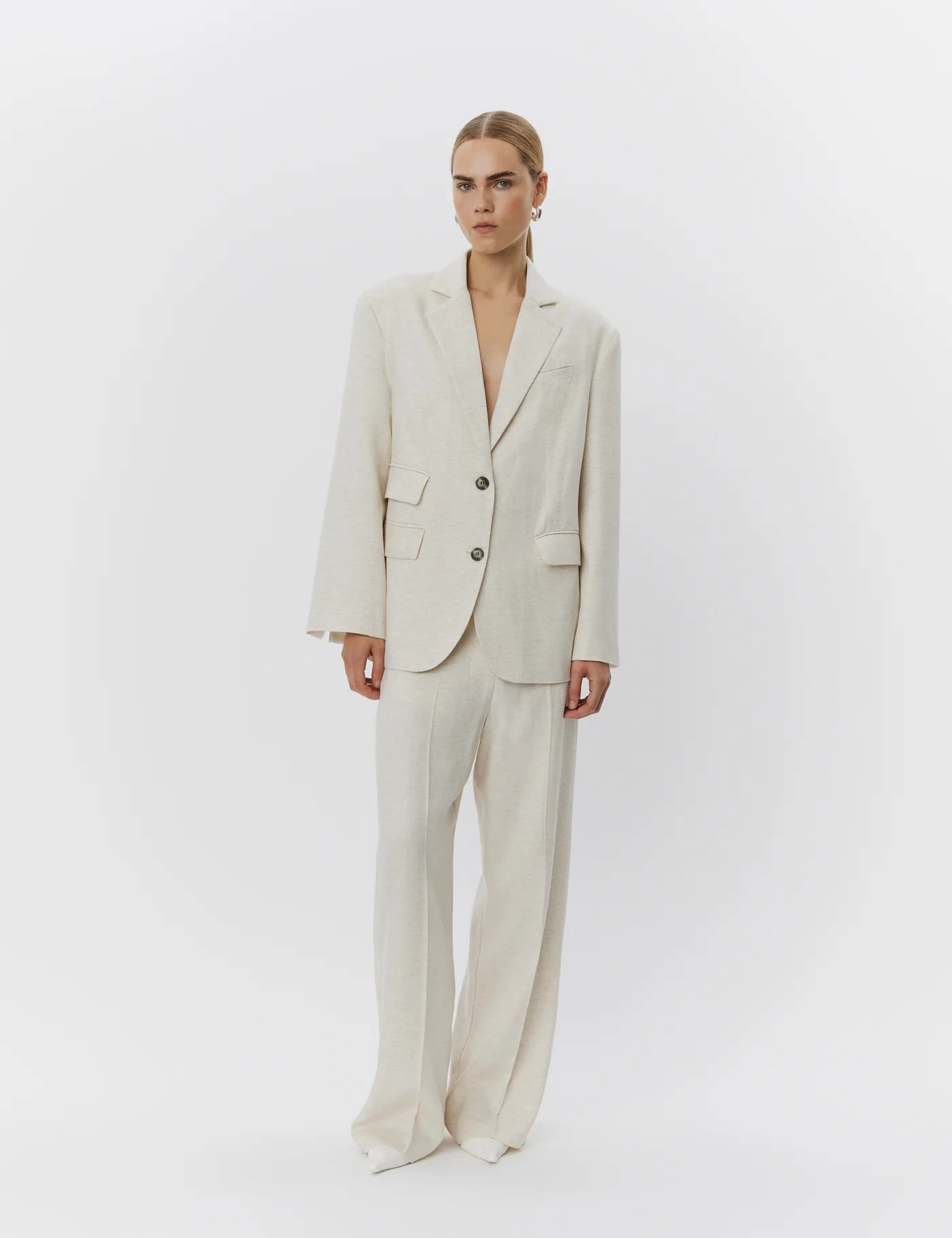 Heat Reflective Tech Cotton Twill DAY Birger et Mikkelsen Morse Summer Tweed Jacket in Pistachio Shell